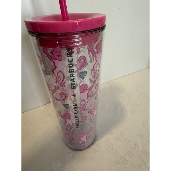 Starbucks x Roller Rabbit Pink Tumbler Limited Edition SOLD OUT - Picture 8 of 11